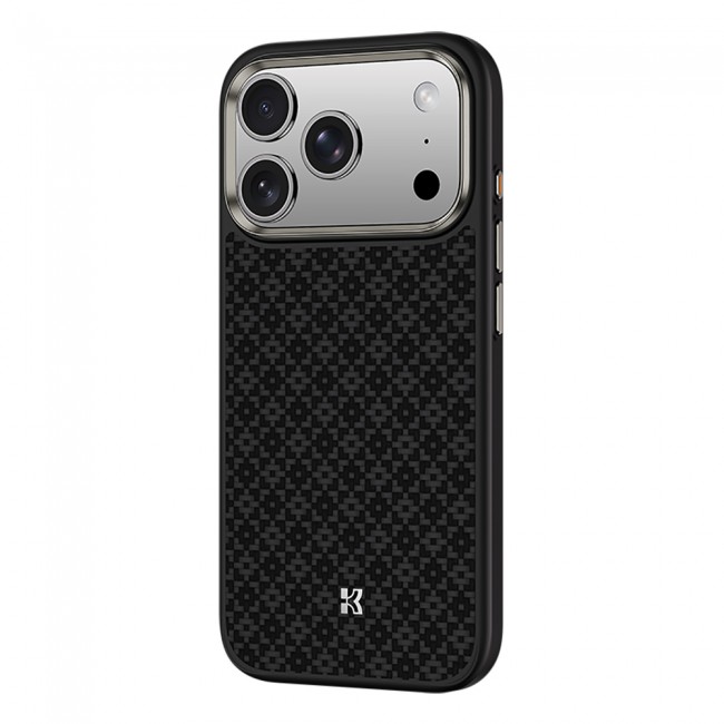 Apple iPhone 17 Pro Max Kılıf M-Safe Şarj Özellikli Benks ArmorPro ArmorGrid Serisi Kevlar Kapak Apple iPhone 17 Pro Max Kılıf M-Safe Şarj Özellikli Benks ArmorPro ArmorGrid Serisi Kevlar Kapak