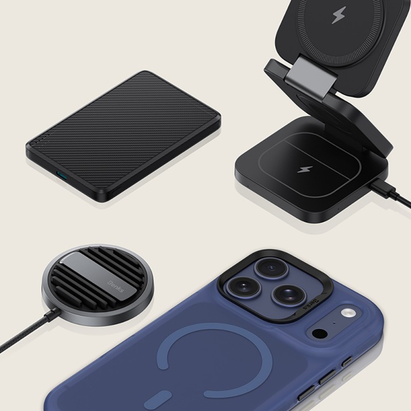 Bal-z Apple iPhone 17 Pro Max Kılıf M-Safe Şarj Özellikli Benks C-Magnet Lucid Armor Kapak