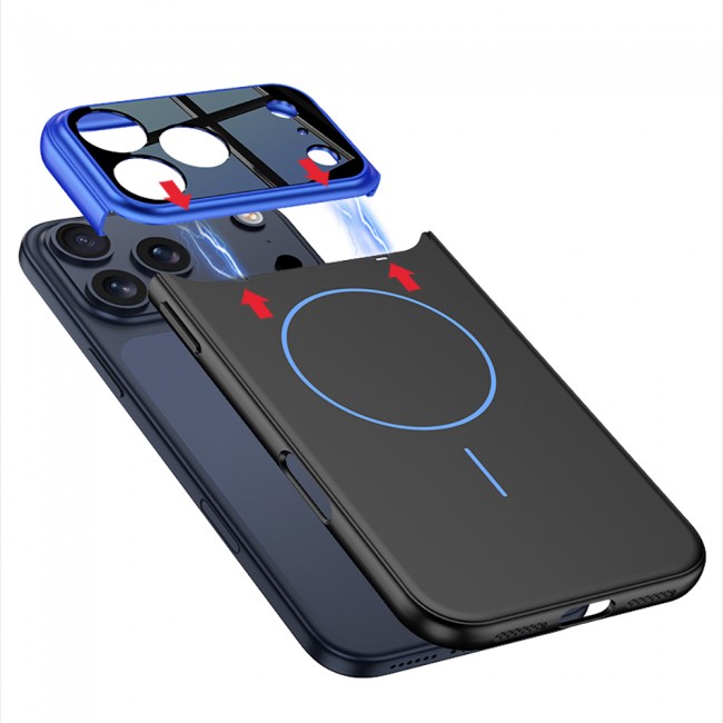 Apple iPhone 17 Pro Max Kılıf M-safe Şarj Özellikli Çift Parçalı Zore Napoli Kapak Apple iPhone 17 Pro Max Kılıf M-safe Şarj Özellikli Çift Parçalı Zore Napoli Kapak