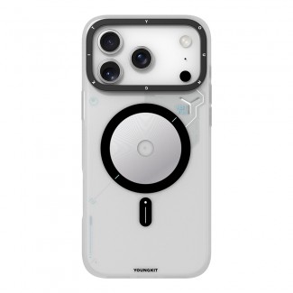 Apple iPhone 17 Pro Max Kılıf M-safe Şarj Özellikli Disk Desenli Youngkit Disc Battle Kapak Apple iPhone 17 Pro Max Kılıf M-safe Şarj Özellikli Disk Desenli Youngkit Disc Battle Kapak