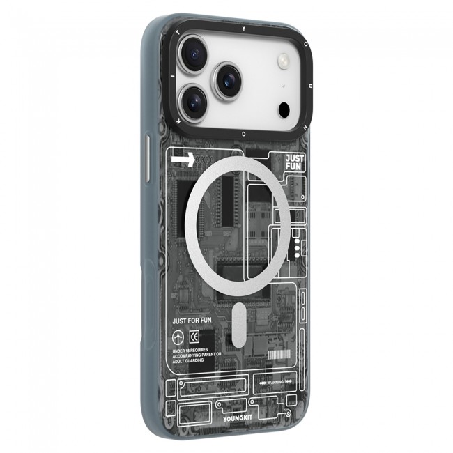 Apple iPhone 17 Pro Max Kılıf M-safe Şarj Özellikli Kamera Denetim Butonlu Youngkit Technology Serisi Kapak Apple iPhone 17 Pro Max Kılıf M-safe Şarj Özellikli Kamera Denetim Butonlu Youngkit Technology Serisi Kapak