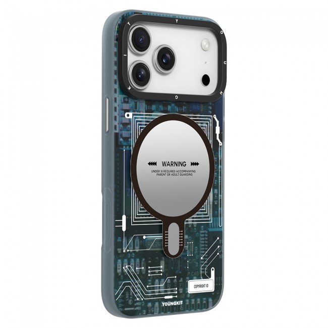 Apple iPhone 17 Pro Max Kılıf M-safe Şarj Özellikli Kamera Denetim Butonlu Youngkit Technology Serisi Kapak Apple iPhone 17 Pro Max Kılıf M-safe Şarj Özellikli Kamera Denetim Butonlu Youngkit Technology Serisi Kapak