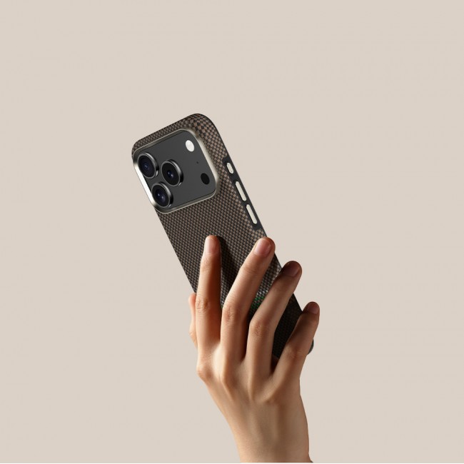 Apple iPhone 17 Pro Max Kılıf M-safe Şarj Özellikli Karbon Fiber Tasarımlı Benks Prestige ArmorPro Kevlar Kapak Apple iPhone 17 Pro Max Kılıf M-safe Şarj Özellikli Karbon Fiber Tasarımlı Benks Prestige ArmorPro Kevlar Kapak