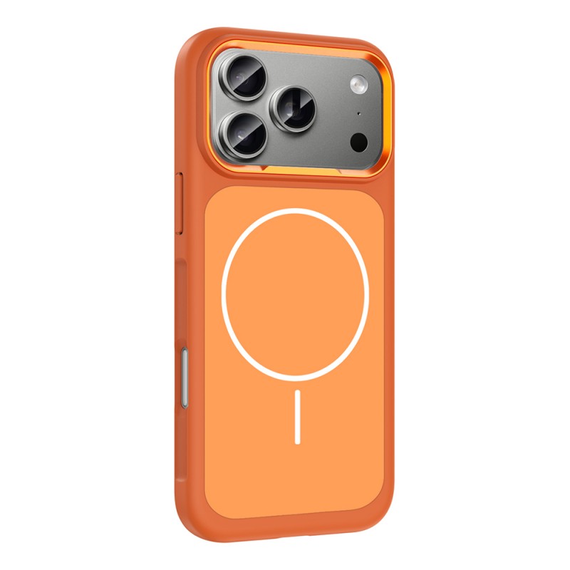 Bal-z Apple iPhone 17 Pro Max Kılıf M-Safe Şarj Özellikli Metal Kamera Çerçeveli  Sanremo Silikon Kapak