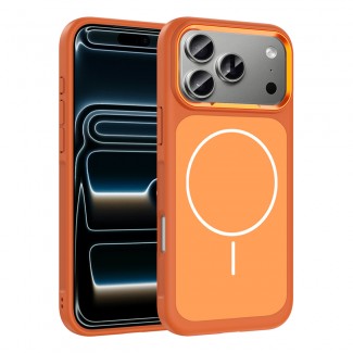 Apple iPhone 17 Pro Max Kılıf M-Safe Şarj Özellikli Metal Kamera Çerçeveli Zore Sanremo Silikon Kapak Apple iPhone 17 Pro Max Kılıf M-Safe Şarj Özellikli Metal Kamera Çerçeveli Zore Sanremo Silikon Kapak