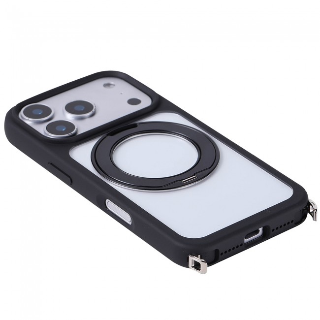 Apple iPhone 17 Pro Max Kılıf M-Safe Şarj Özellikli Standlı Zore Piza Silikon Kapak Apple iPhone 17 Pro Max Kılıf M-Safe Şarj Özellikli Standlı Zore Piza Silikon Kapak