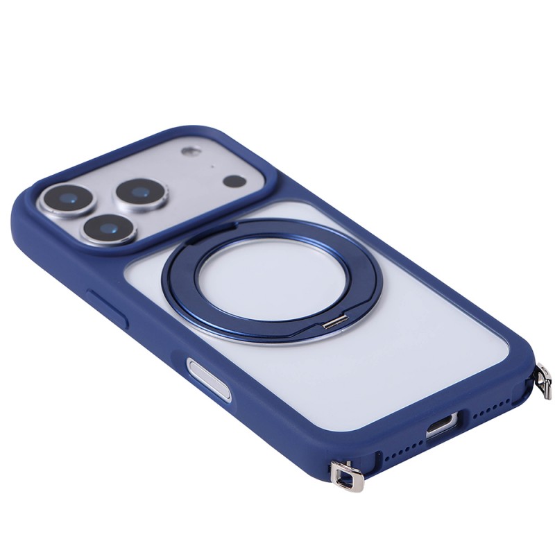 Bal-z Apple iPhone 17 Pro Max Kılıf M-Safe Şarj Özellikli Standlı  Piza Silikon Kapak