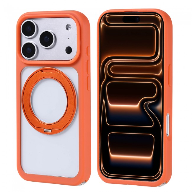Apple iPhone 17 Pro Max Kılıf M-Safe Şarj Özellikli Standlı Zore Piza Silikon Kapak Apple iPhone 17 Pro Max Kılıf M-Safe Şarj Özellikli Standlı Zore Piza Silikon Kapak