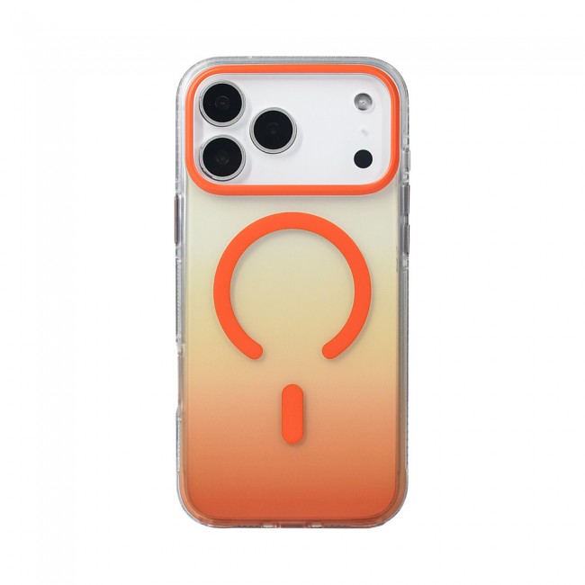 Apple iPhone 17 Pro Max Kılıf M-safe Şarj Özellikli Transparan Renk Geçişli Zore Toros Kapak Apple iPhone 17 Pro Max Kılıf M-safe Şarj Özellikli Transparan Renk Geçişli Zore Toros Kapak