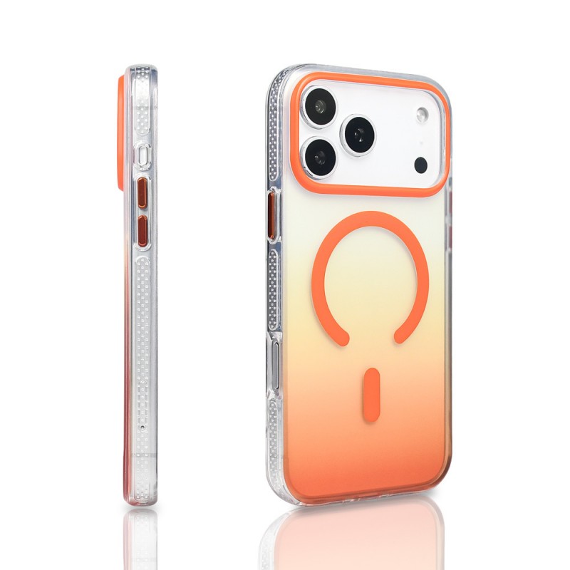 Bal-z Apple iPhone 17 Pro Max Kılıf M-safe Şarj Özellikli Transparan Renk Geçişli  Toros Kapak