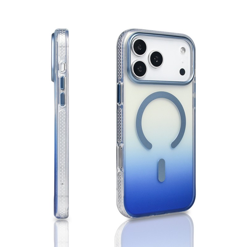 Bal-z Apple iPhone 17 Pro Max Kılıf M-safe Şarj Özellikli Transparan Renk Geçişli  Toros Kapak