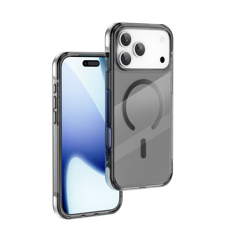 Bal-z Apple iPhone 17 Pro Max Kılıf M-safe Şarj Özellikli Wiwu MCC-702 Titanyum Pro Serisi Sert PC Kapak