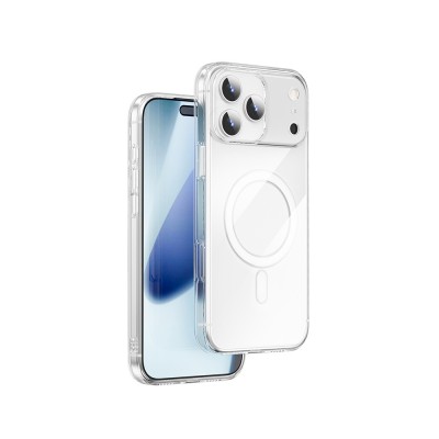 Bal-z Apple iPhone 17 Pro Max Kılıf M-safe Şarj Özellikli Wiwu YXK-207 Invisible Pro Sert PC Kapak