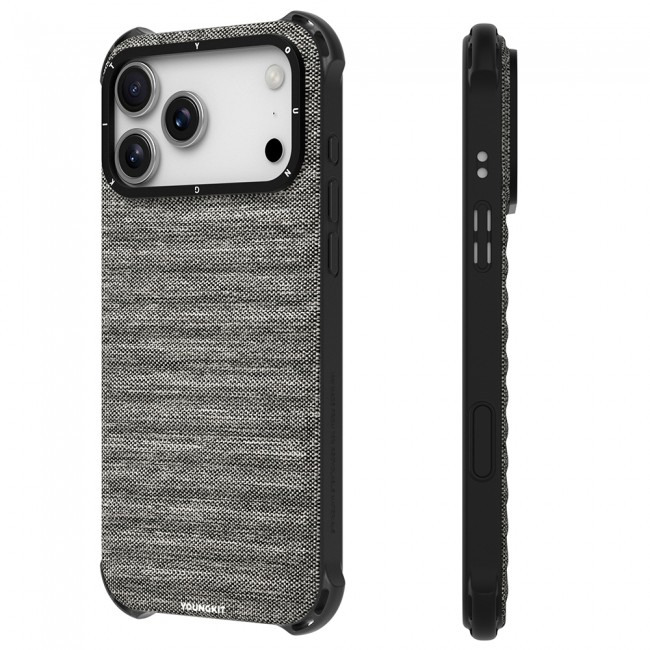 Apple iPhone 17 Pro Max Kılıf M-safe Şarj Özellikli Youngkit Canvas Serisi Kapak Apple iPhone 17 Pro Max Kılıf M-safe Şarj Özellikli Youngkit Canvas Serisi Kapak