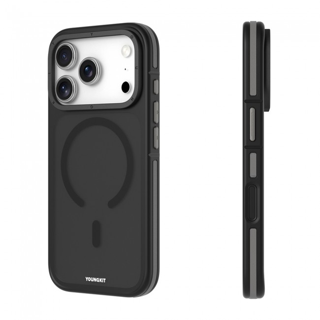 Apple iPhone 17 Pro Max Kılıf M-safe Şarj Özellikli Youngkit Rock Sand Serisi Kapak Apple iPhone 17 Pro Max Kılıf M-safe Şarj Özellikli Youngkit Rock Sand Serisi Kapak