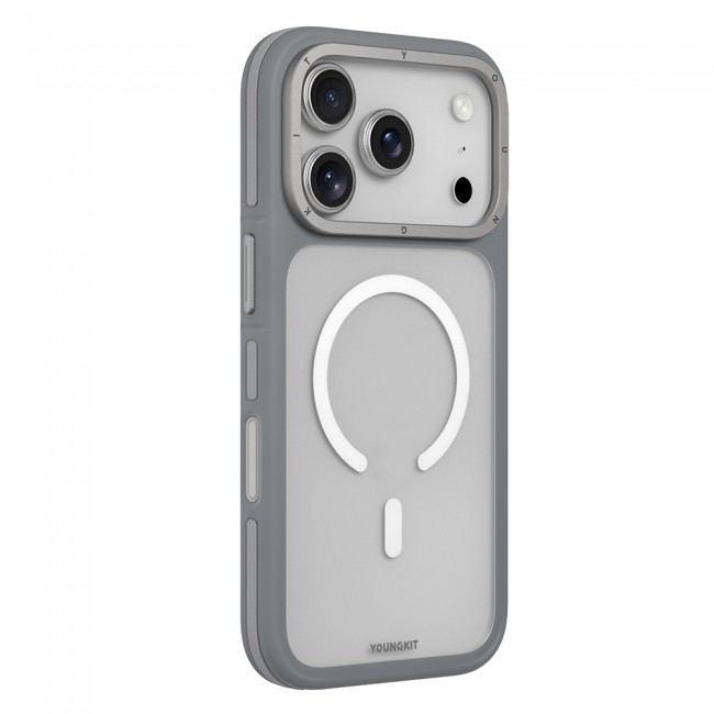 Apple iPhone 17 Pro Max Kılıf M-safe Şarj Özellikli Youngkit Rock Sand Serisi Kapak Apple iPhone 17 Pro Max Kılıf M-safe Şarj Özellikli Youngkit Rock Sand Serisi Kapak