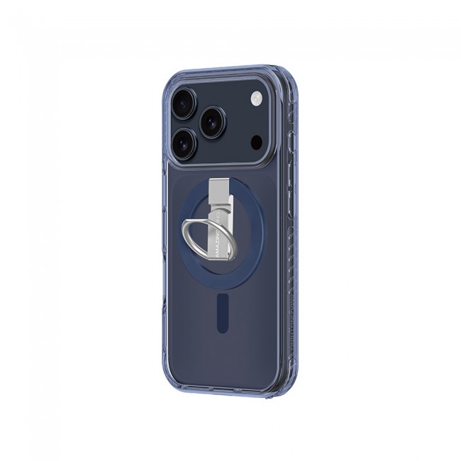 Apple iPhone 17 Pro Max Kılıf M-safe Şarj Özellikli Yüzük Standlı Amazingthing Titan Pro Serisi Kapak