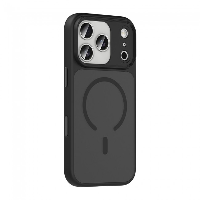 Apple iPhone 17 Pro Max Kılıf Mat Arka Yüzey Wireless Şarj Özellikli Zore Flet M-safe Kapak Apple iPhone 17 Pro Max Kılıf Mat Arka Yüzey Wireless Şarj Özellikli Zore Flet M-safe Kapak