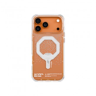Apple iPhone 17 Pro Max Kılıf Skinarma M-Safe Şarj Özellikli IML Baskılı Holografik MYST Kapak Apple iPhone 17 Pro Max Kılıf Skinarma M-Safe Şarj Özellikli IML Baskılı Holografik MYST Kapak