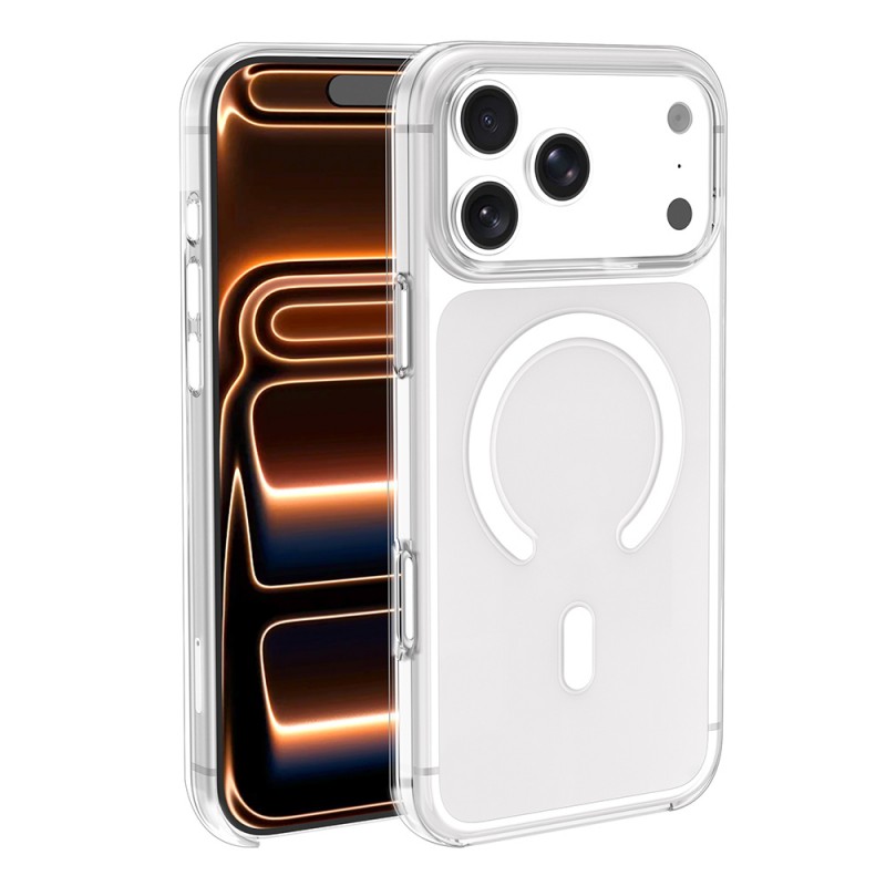 Bal-z Apple iPhone 17 Pro Max Kılıf  Wireless Şarj Özellikli Şeffaf Orjin Kapak