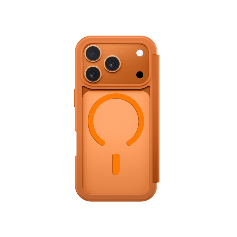 Bal-z Apple iPhone 17 Pro Max PU Kartlıklı Kapaklı Amazingthing Glamour Foilo Serisi Kılıf