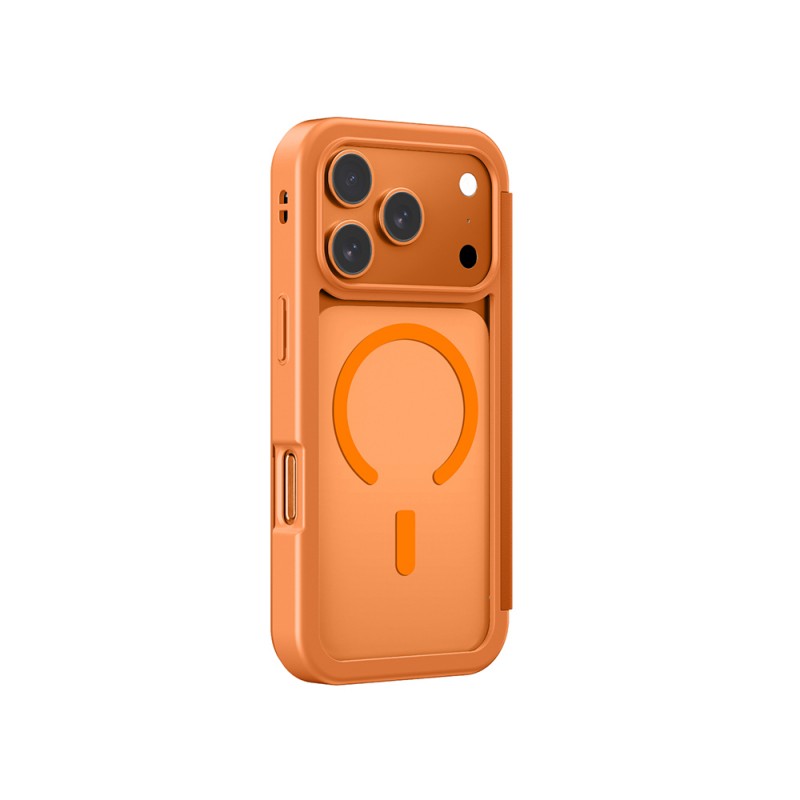 Bal-z Apple iPhone 17 Pro Max PU Kartlıklı Kapaklı Amazingthing Glamour Foilo Serisi Kılıf