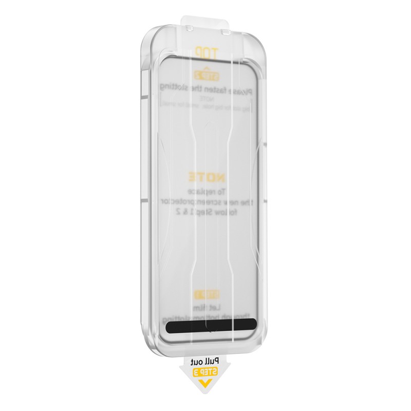 Bal-z Apple iPhone 17 Pro Max Wiwu SQ-008 Oleofobik Easy Install Darbeye Karşı Dayanıklı Temperli Cam Ekran Koruyucu + Kolay Uygulama Aparatlı