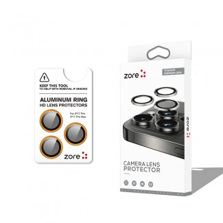 Apple iPhone 17 Pro Max Zore CL-12 Premium Safir Parmak İzi Bırakmayan Anti-Reflective Kamera Lens Koruyucu Apple iPhone 17 Pro Max Zore CL-12 Premium Safir Parmak İzi Bırakmayan Anti-Reflective Kamera Lens Koruyucu
