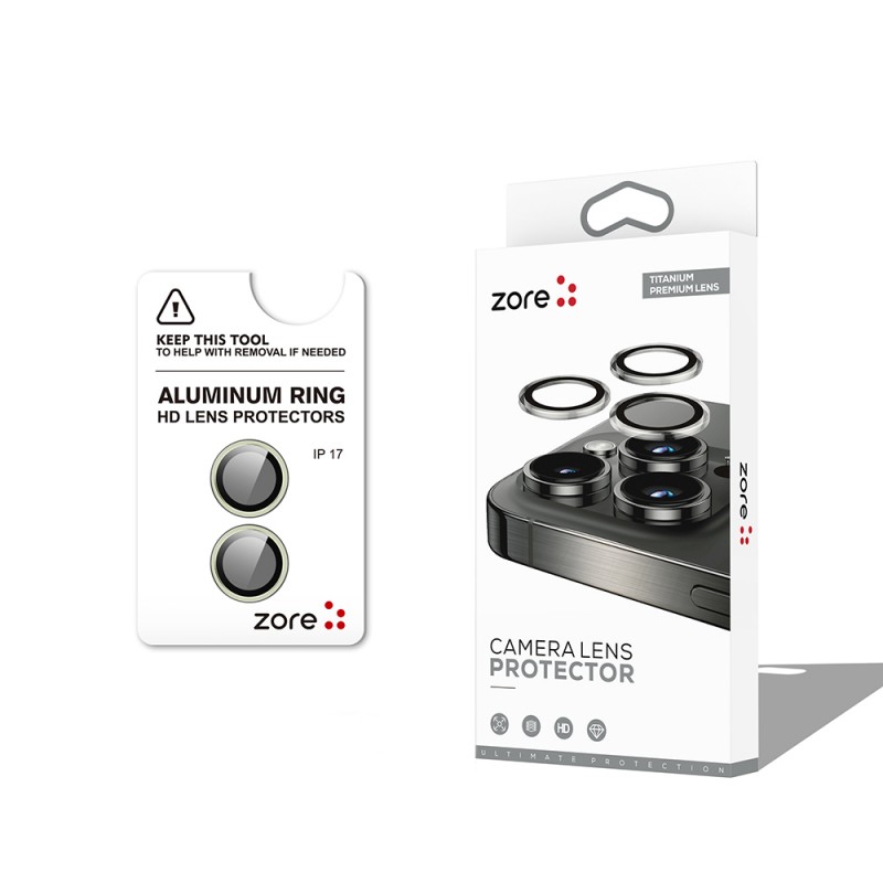 Bal-z Apple iPhone 17  CL-12 Premium Safir Parmak İzi Bırakmayan Anti-Reflective Kamera Lens Koruyucu