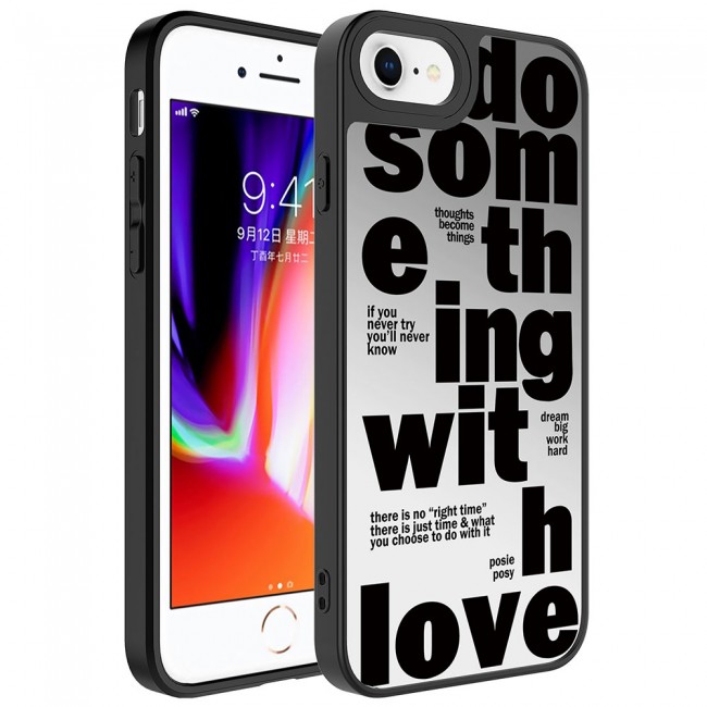 Apple iPhone 7 Kılıf Aynalı Desenli Kamera Korumalı Parlak Zore Mirror Kapak Apple iPhone 7 Kılıf Aynalı Desenli Kamera Korumalı Parlak Zore Mirror Kapak