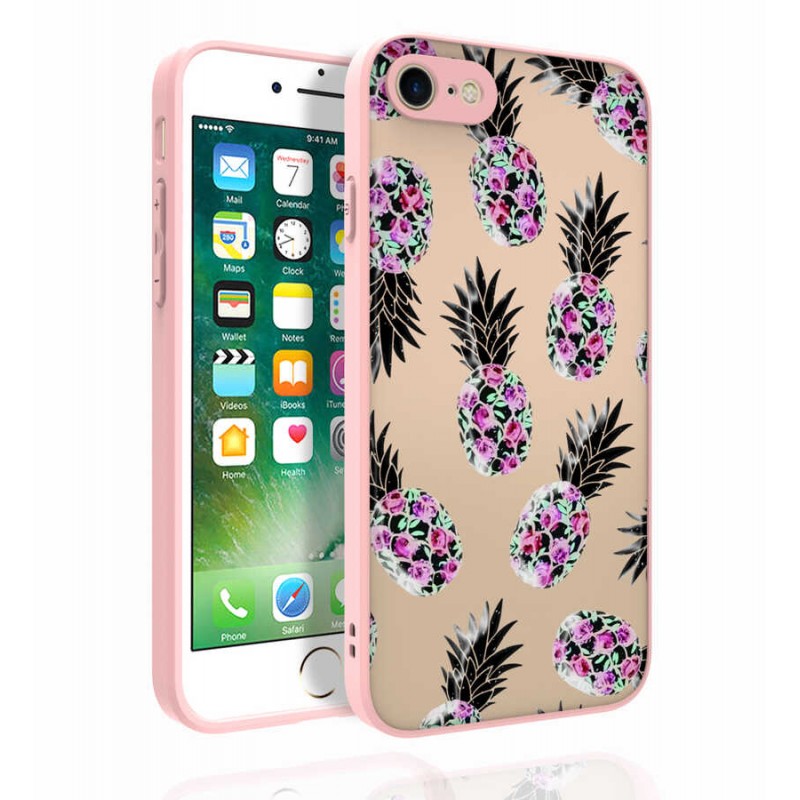 Bal-z Apple iPhone 7 Kılıf Desenli Kamera Korumalı Parlak  Nora Kapak