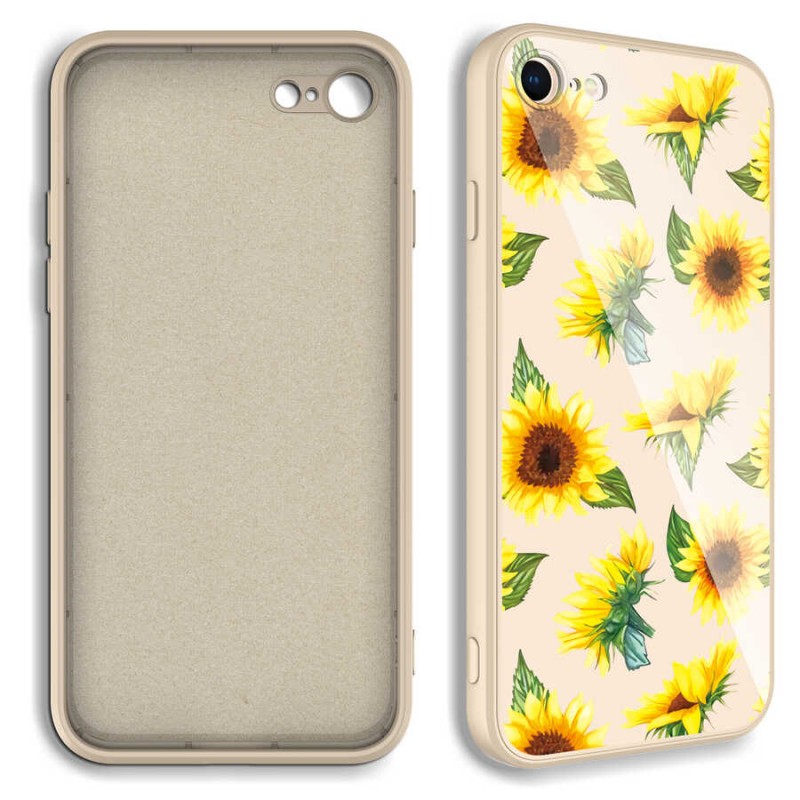 Bal-z Apple iPhone 7 Kılıf Kamera Korumalı Desenli Sert Silikon  Epoksi Kapak