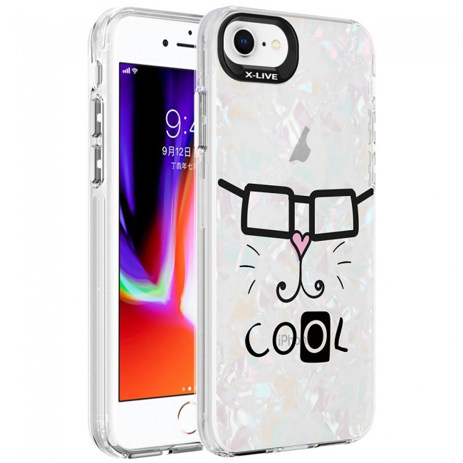 Apple iPhone 7 Kılıf Mermer Desenli Zore Marbello Kapak Apple iPhone 7 Kılıf Mermer Desenli Zore Marbello Kapak