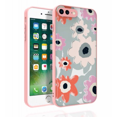 Bal-z Apple iPhone 7 Plus Kılıf Desenli Kamera Korumalı Parlak  Nora Kapak