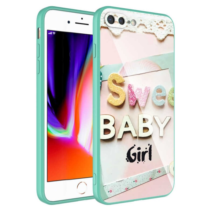 Bal-z Apple iPhone 7 Plus Kılıf Kamera Korumalı Desenli Sert Silikon  Epoksi Kapak