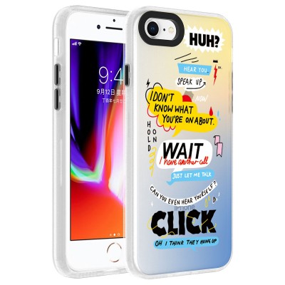 Bal-z Apple iPhone 8 Kılıf Desenli  Dragon Sert Kapak