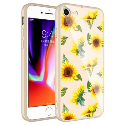 Bal-z Apple iPhone 8 Kılıf Kamera Korumalı Desenli Sert Silikon  Epoksi Kapak