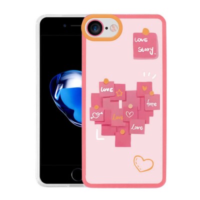 Bal-z Apple iPhone 8 Kılıf  M-Fit Desenli Kapak