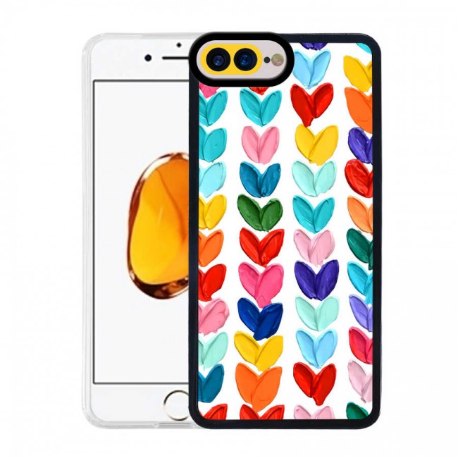 Apple iPhone 8 Plus Kılıf Zore M-Fit Desenli Kapak Apple iPhone 8 Plus Kılıf Zore M-Fit Desenli Kapak