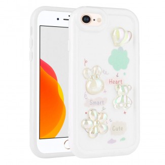 Apple iPhone SE 2020 Kılıf Kabartma Figürlü Parlak Zore Toys Silikon Kapak Apple iPhone SE 2020 Kılıf Kabartma Figürlü Parlak Zore Toys Silikon Kapak