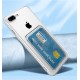 Apple iPhone SE 2020 Kılıf Kartlıklı Şeffaf Zore Setra Clear Silikon Kapak Apple iPhone SE 2020 Kılıf Kartlıklı Şeffaf Zore Setra Clear Silikon Kapak