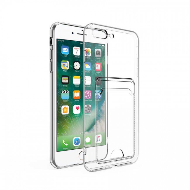 Apple iPhone SE 2020 Kılıf Kartlıklı Şeffaf Zore Setra Clear Silikon Kapak Apple iPhone SE 2020 Kılıf Kartlıklı Şeffaf Zore Setra Clear Silikon Kapak