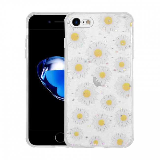 Apple iPhone SE 2020 Kılıf Simli Desenli Kamera Korumalı Parlak Zore Popy Kapak Apple iPhone SE 2020 Kılıf Simli Desenli Kamera Korumalı Parlak Zore Popy Kapak