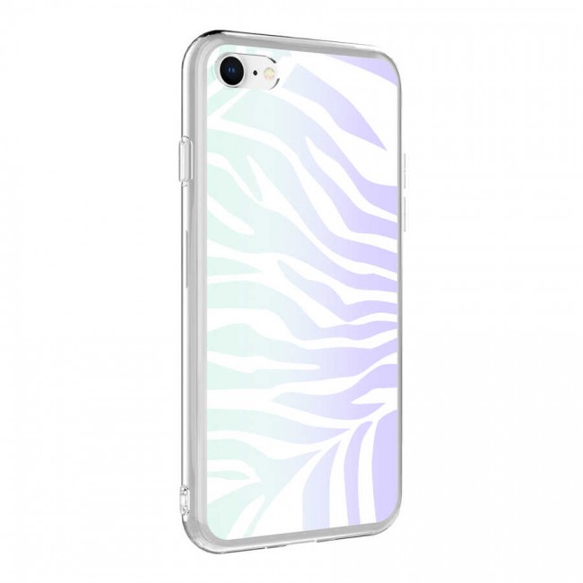 Apple iPhone SE 2020 Kılıf Zore M-Blue Desenli Kapak Apple iPhone SE 2020 Kılıf Zore M-Blue Desenli Kapak