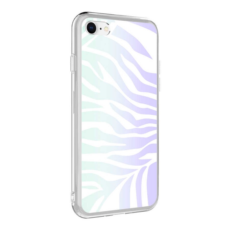 Bal-z Apple iPhone SE 2020 Kılıf  M-Blue Desenli Kapak