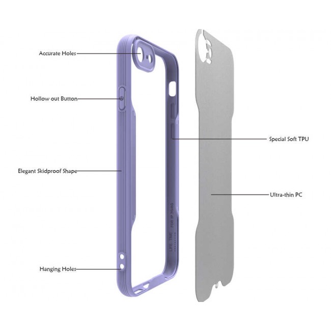 Apple iPhone SE 2020 Kılıf Zore Parfe Kapak Apple iPhone SE 2020 Kılıf Zore Parfe Kapak