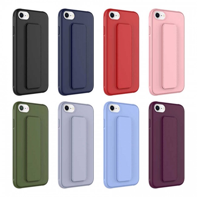 Apple iPhone SE 2020 Kılıf Zore Qstand Kapak Apple iPhone SE 2020 Kılıf Zore Qstand Kapak