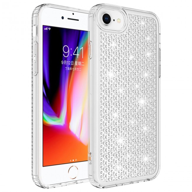 Apple iPhone SE 2022 Kılıf Airbagli Parlak Tasarımlı Zore Snow Kapak Apple iPhone SE 2022 Kılıf Airbagli Parlak Tasarımlı Zore Snow Kapak