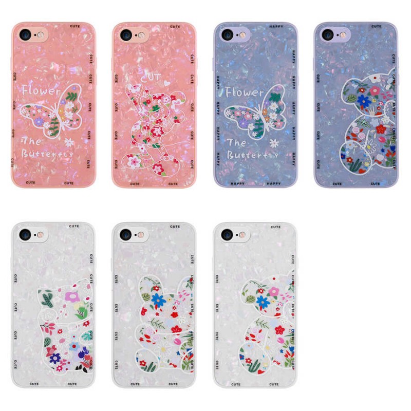 Bal-z Apple iPhone SE 2022 Kılıf Desenli Sert Silikon  Mumila Kapak