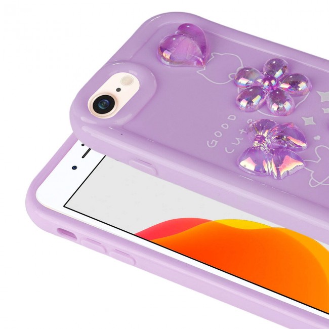 Apple iPhone SE 2022 Kılıf Kabartma Figürlü Parlak Zore Toys Silikon Kapak Apple iPhone SE 2022 Kılıf Kabartma Figürlü Parlak Zore Toys Silikon Kapak